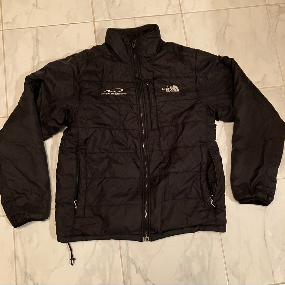 The North Face Men's Insulated Black Performance Jacket. Whistler blackcomb logo